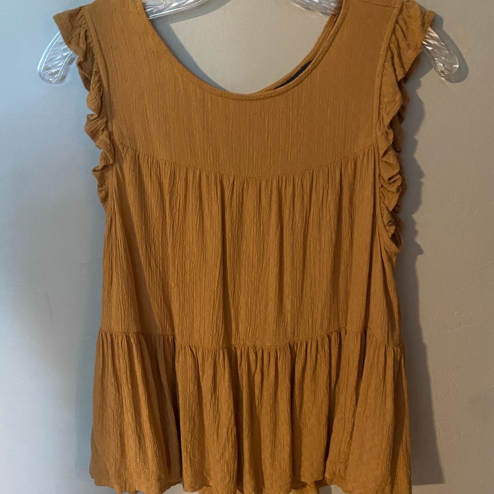 yellow tank top